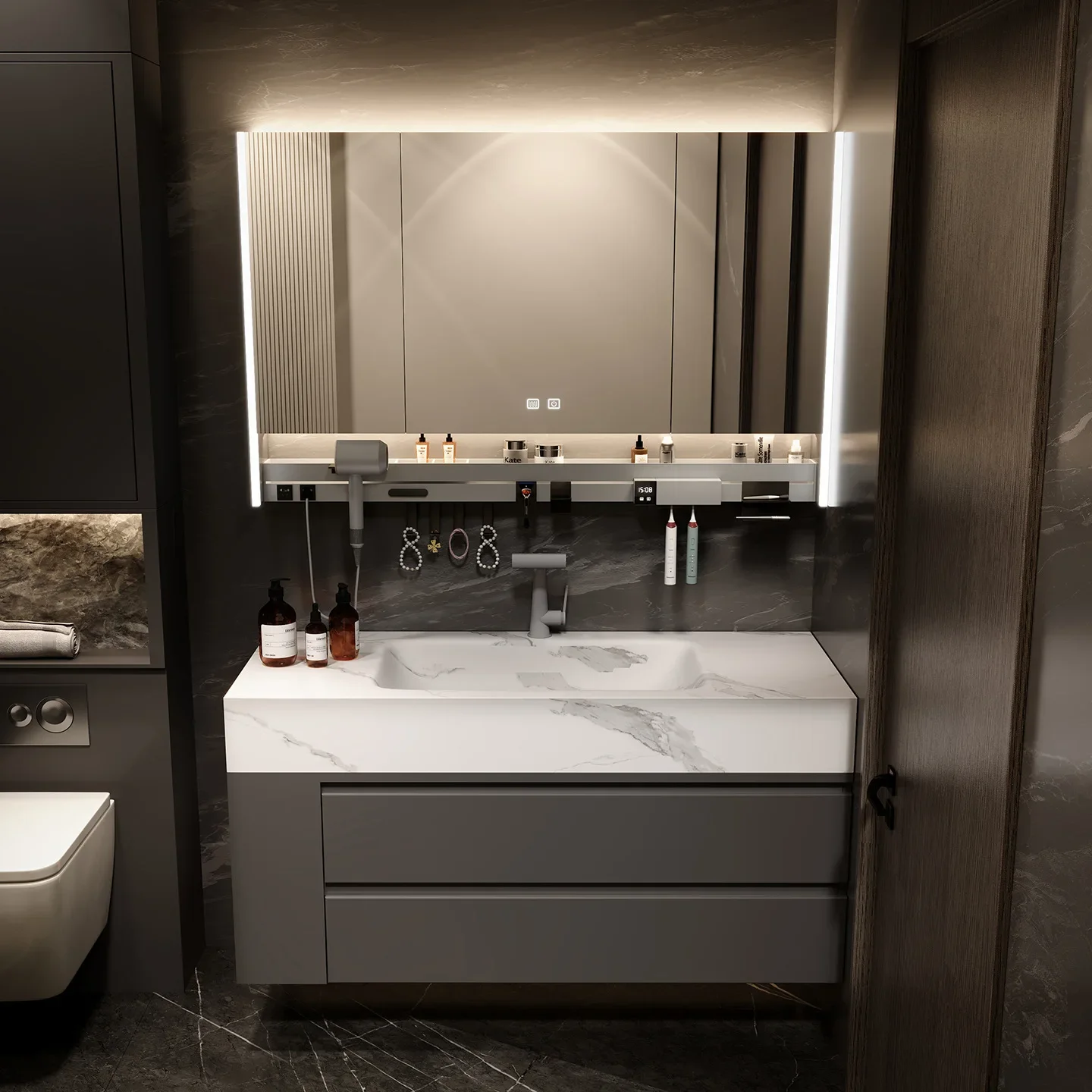 # Bathroom Cabinet Mirror Cabinets Above The Toilet Cabinet Toilet Organizer Storage Furniture Home Stand Toilet Storage Cabinet