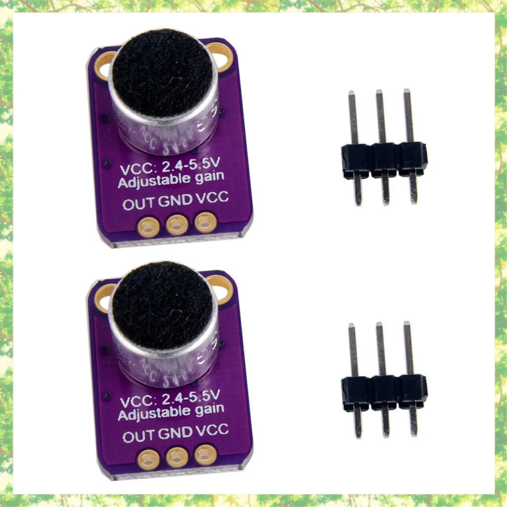 Smart-2X GY-MAX4466 가변 이득을 갖춘 일렉트릿 마이크 증폭기 센서