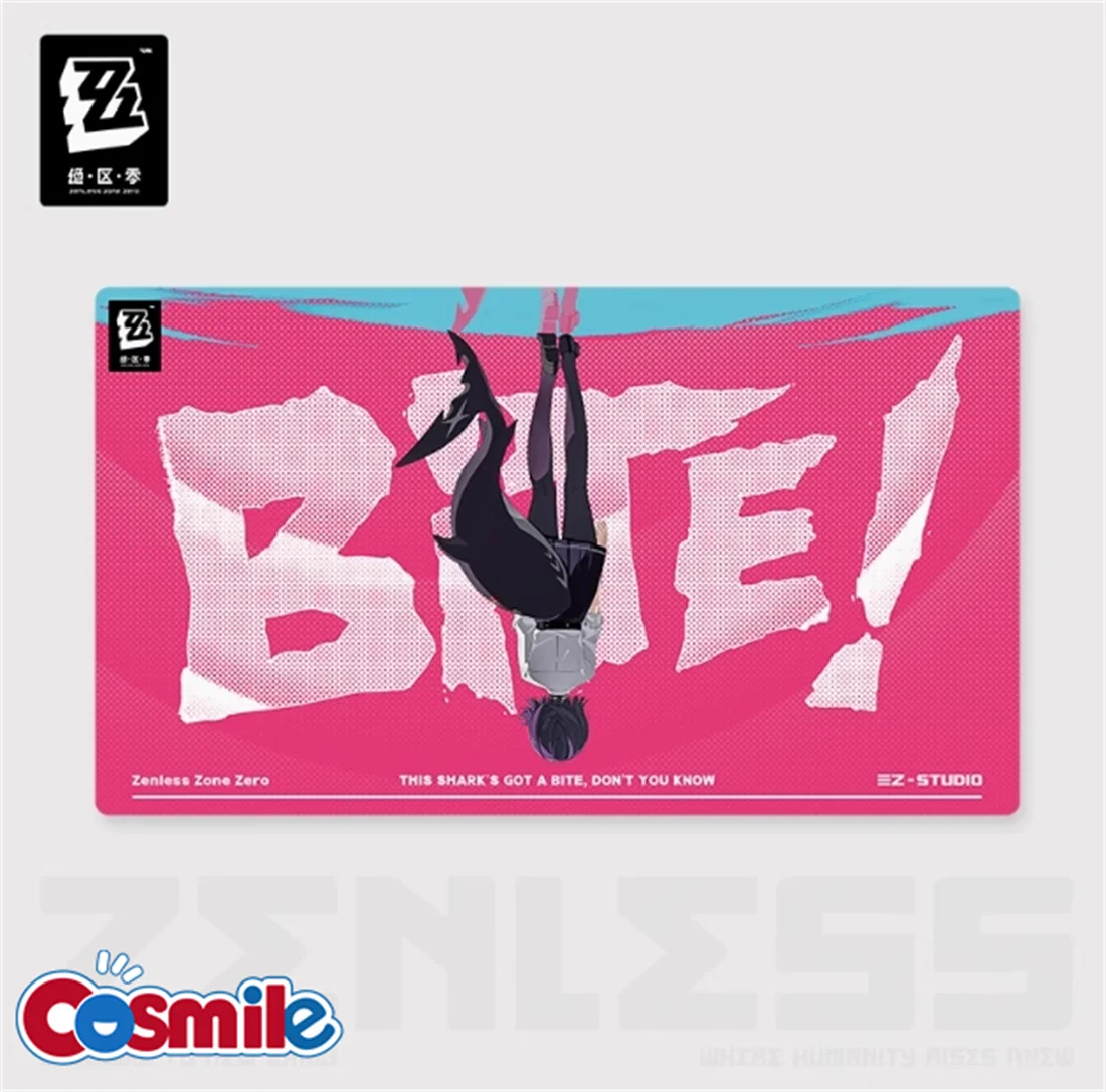 Cosmile offcial Game mihoyo Zenless zone zero zzz BITE rubber microfiber cloth mouse and keyboard pad gift Anime