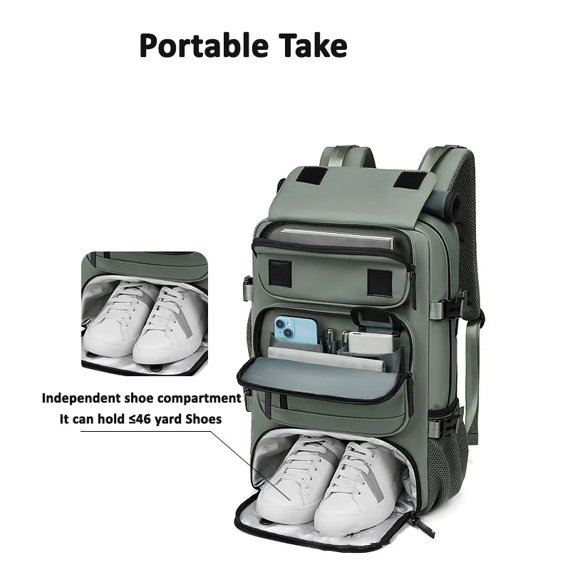 حقيبة ظهر أكسفورد متعددة الوظائف للسفر في الهواء الطلق، حقائب كروس ذات سعة كبيرة، حقيبة أمتعة للكمبيوتر، حقيبة ظهر نسائية #4