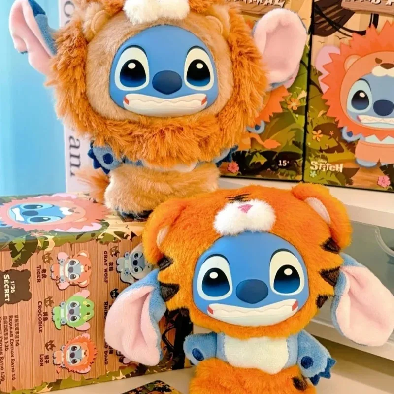 Disney Stitch Wild Animal Series Vinyl Trend Surprise Blind Box Pendant Ornaments Decorative Holiday Birthday Christmas Gifts