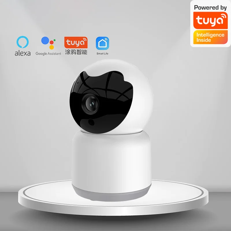 

Home Night Vision HD WIFI Indoor Wireless Monitoring Camera Tuya Head Shaker Two-Way Audio Motion Detection Alarm PTZ Rotation