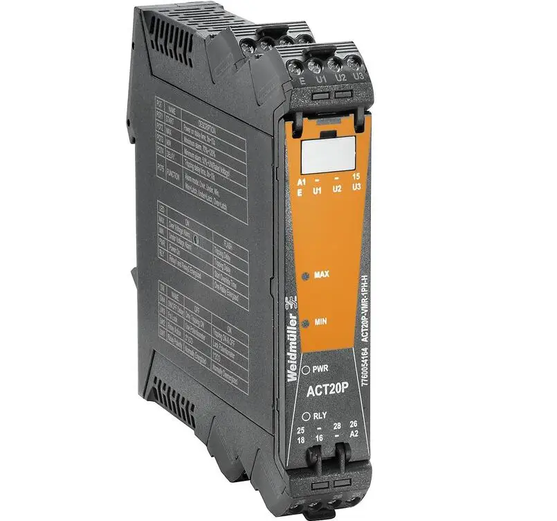 

Weidmuller 7760054305 ACT20P-TMR-RTI-S Limit Value Monitoring Input Temperature (RTD) Relay Output Original . Signal Converter