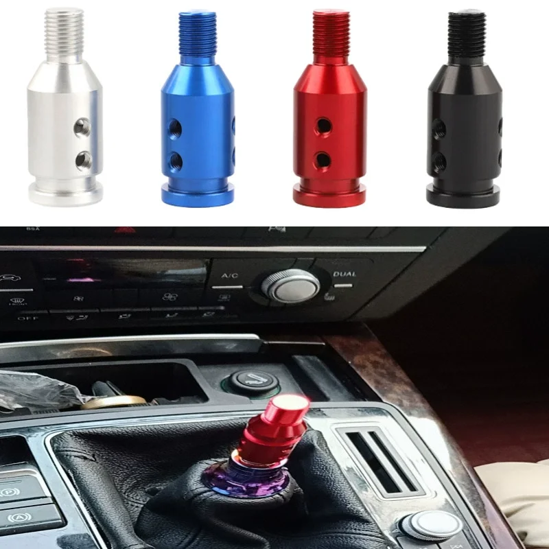 Universal aluminum alloy gear head adapter, gear lever threaded adapter suitable for M12 * 1.25 non threaded shifters