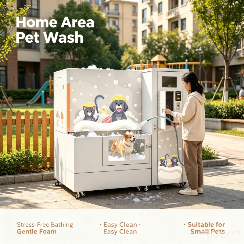 Pet Self-Wash Vending Dryer, Four-Cycle Grooming Program, Rapid-Air Drying Blower Fixture for Shop Premises