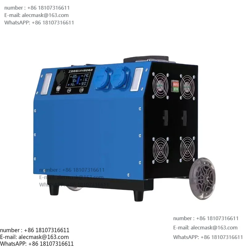 

8000W10 degree outdoor mobile power supply 220V large capacity construction site emergency portable