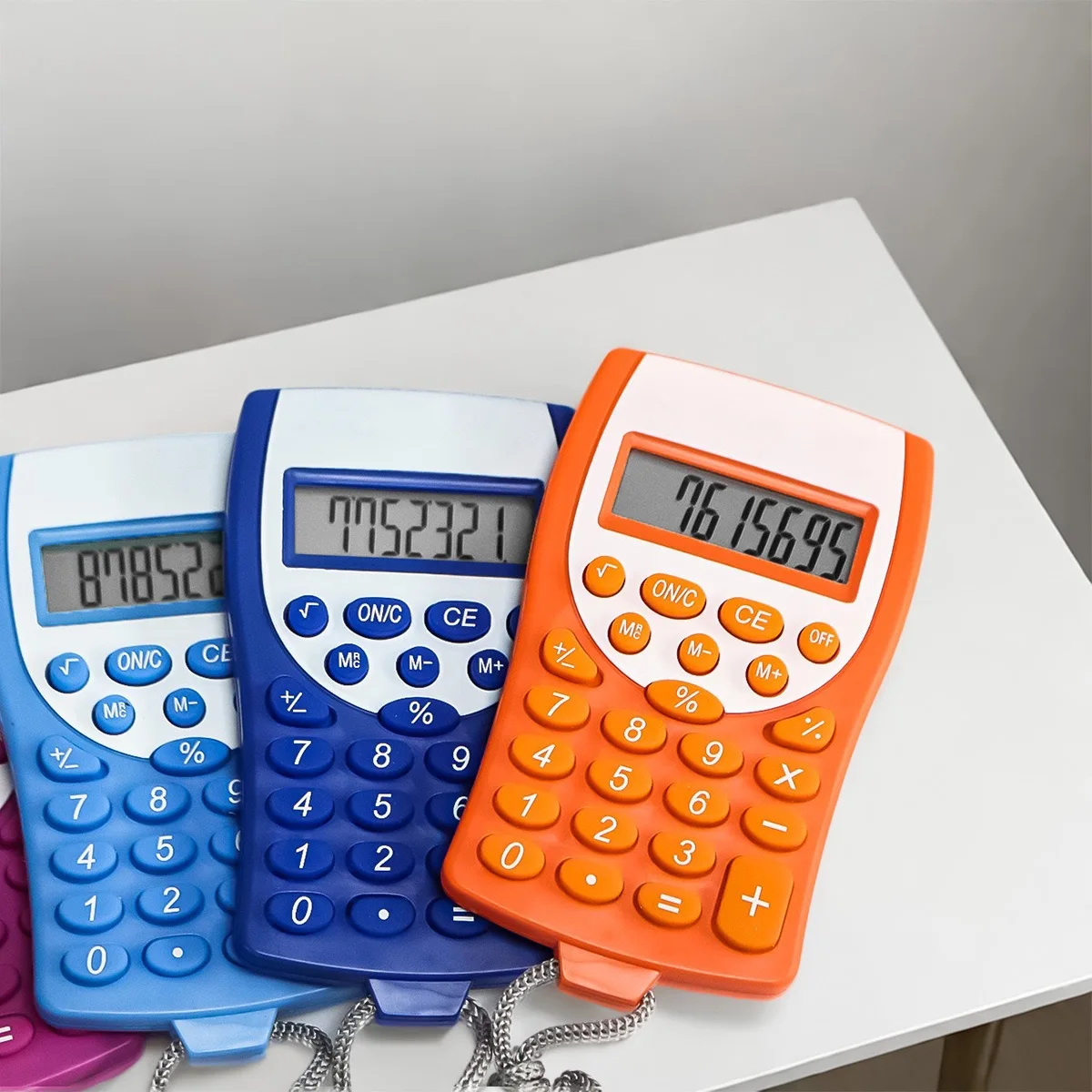Popular Cute Color Small Size with Hanging Rope, Handheld High Appearance Mini Calculator, Portable Cartoon Gift, Direct Sales
