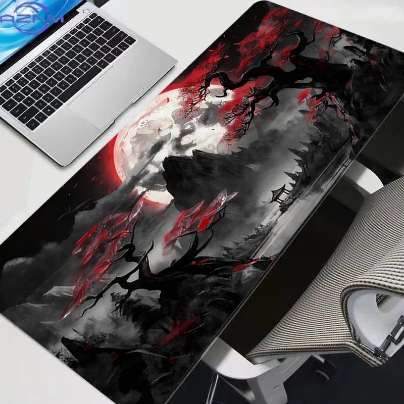 Night Forest  XXL Rubber Large PC Mousepad Gamer Gaming Night Forest Desk Keyboard Mat Computer Laptop Mat Mouse Pad