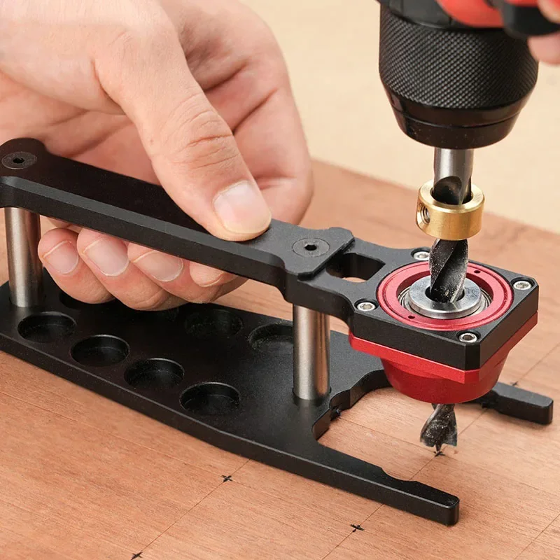 flat vertical woodworker Drilling position aider Tools Wood mortise and tenon workbench positioning hole opener MFT Ganwei diy