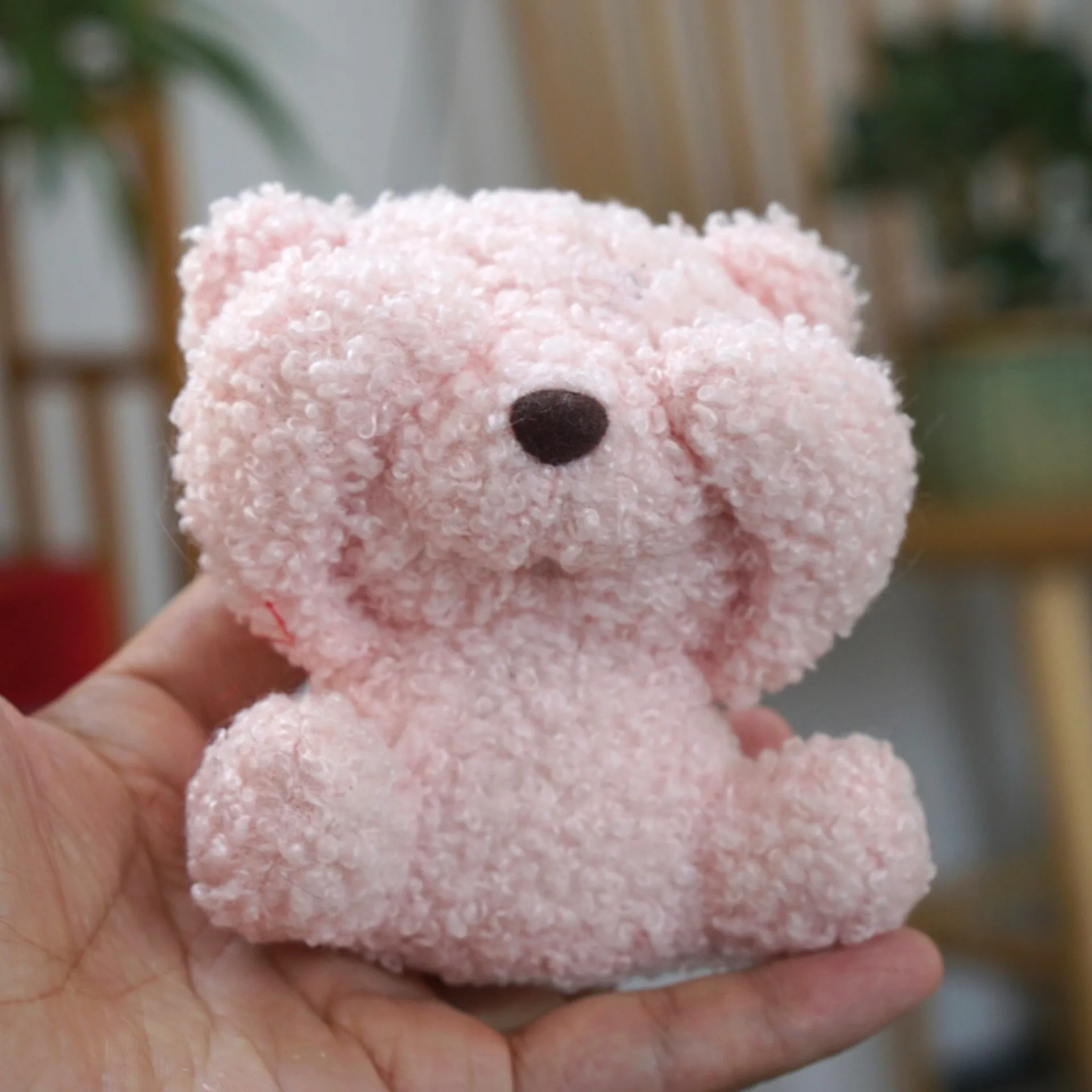 Oso de peluche con forma de corazón para niña, muñeco de oso blando, colgante de mochila, llavero súper lindo, regalo de cumpleaños para amigo