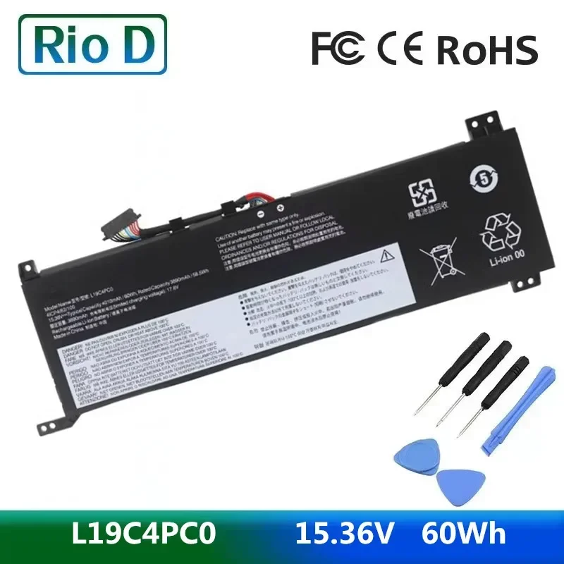 New L19M4PC0 L19C4PC0 L19L4PC0 L19SPC0 Battery For Lenovo Legion 5-15ARH05,15IMH05H L19M4PC1 L19M4PC2 L19C4PC1 L19C4PC2