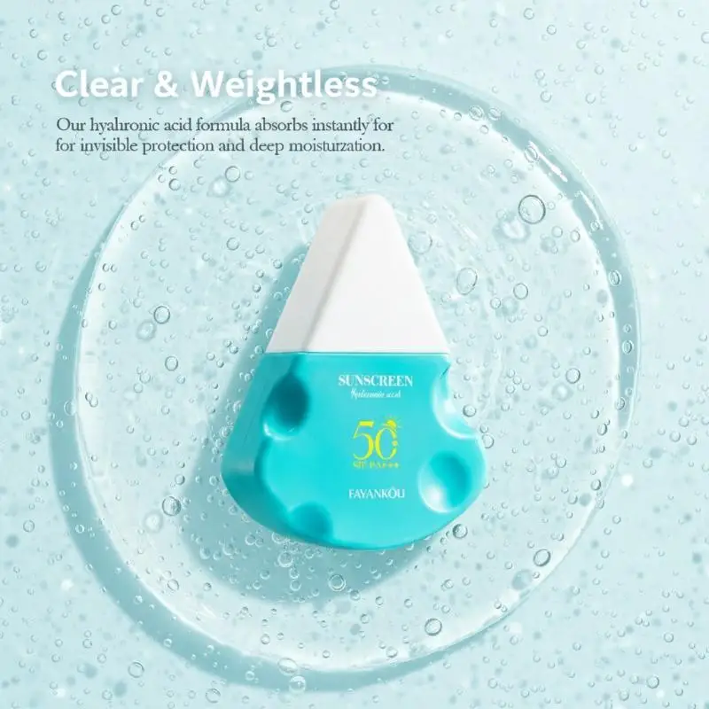 FAYANKOU Hyaluronic Acid Clear And Moisturizing Sunscreen SPF 50 UV Protection Antioxidant Refreshing Non-greasy Sunscreen