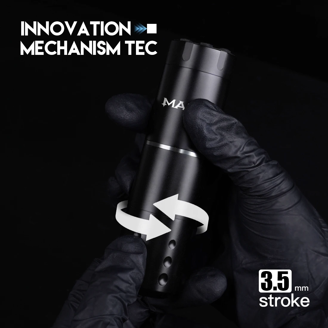 ماست A1 برو مجموعة الوشم الكاملة ماكينة رسم الوشم التجميلي الدوارة 2200 مللي أمبير بطارية القلم 20 قطعة إبر خرطوشة حبر الوشم للمبتدئين