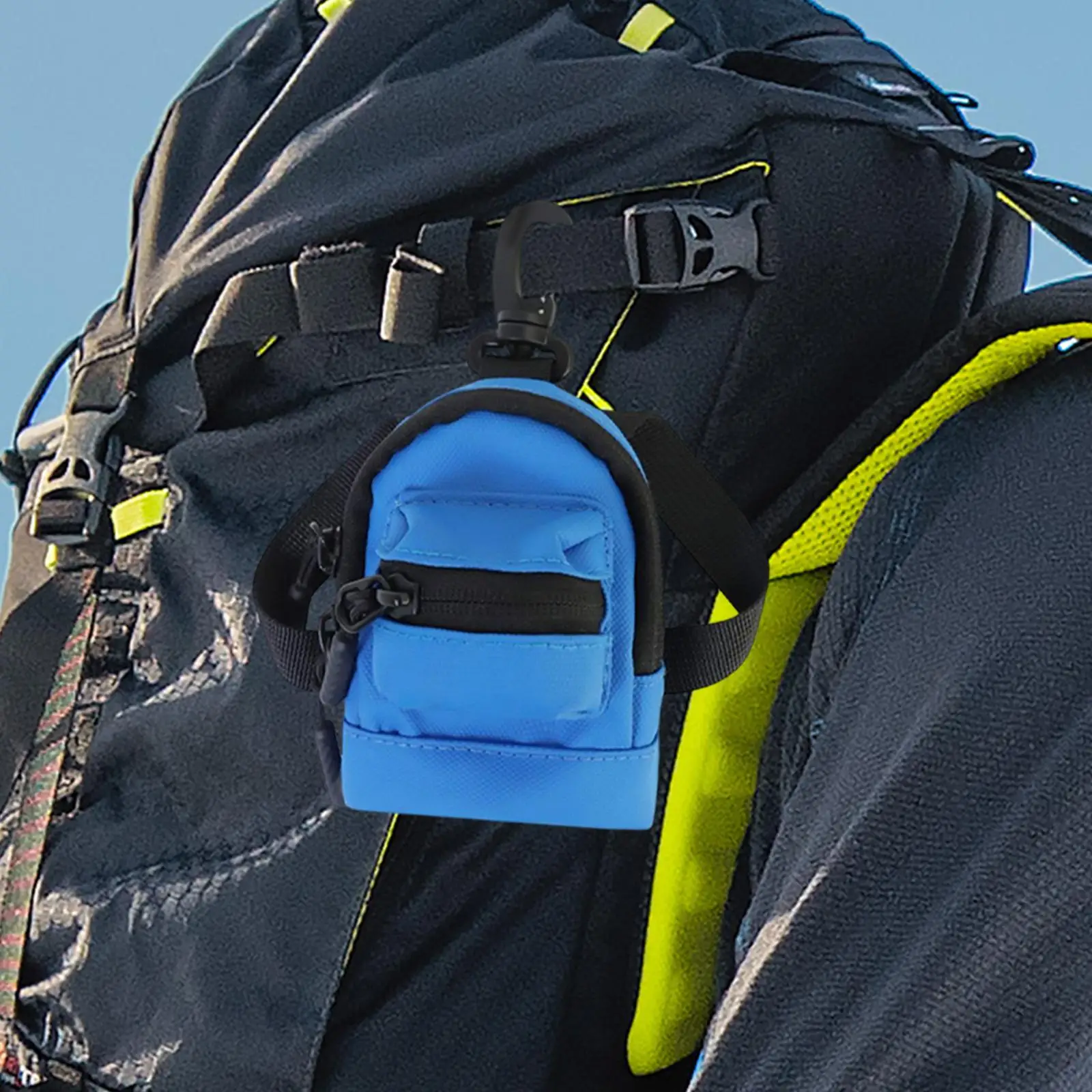 Reise Tragbare Mini Brieftasche Riemen Rucksack Anhänger Outdoor Brust Taille Tasche für Wandern Bergsteigen