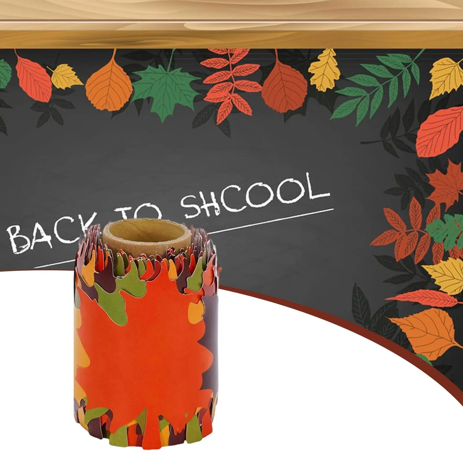 

Осенняя кленовая рамка 10 м DIY, осенняя граница на День Благодарения, вечерние, триммерные наклейки для доски, настенные офисные украшения