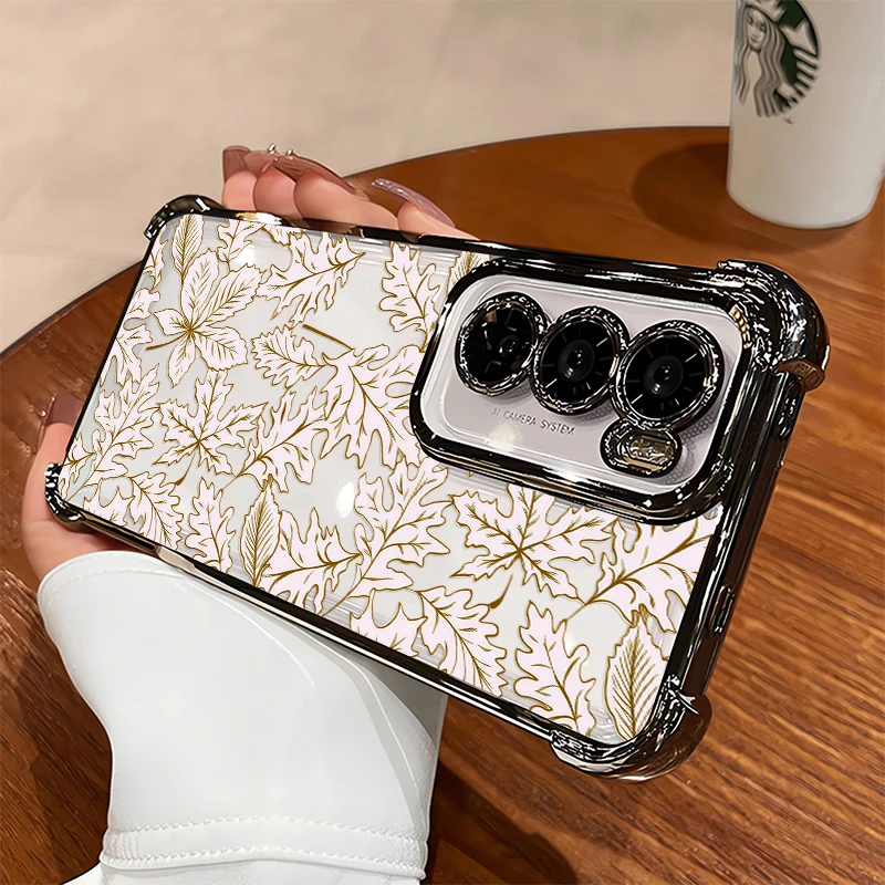 FloraL Pattern Phone Case For Huawei Honor Play 60 Plus 10 600 Lite 200 400 Smart 50 Shockproof Plating Transparent Soft Cover