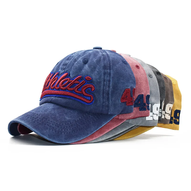 CNTANG Herren-Baseballmütze, Sommermode, Baumwolle, Buchstaben-Stickerei, Hip-Hop-Hut, Snapback, lässig, Outdoor, Herren, Sportkappen, verstellbar – Detail 1