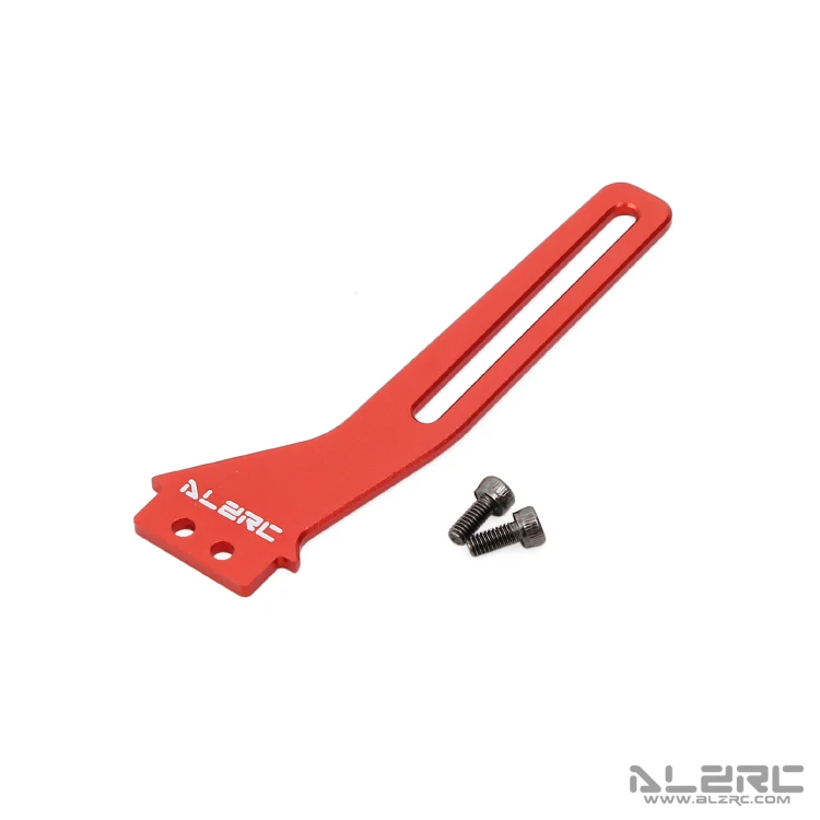ALZRC - Devil 380 FAST Plastic/ Metal/Carbon Fiber Anti-Rotation Bracket - black/red