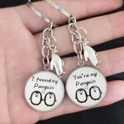 Unique Keychain Cute You Are My Penguin Keyring Pendant Lover Women Man Jewelry Accessories Gift