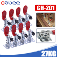 GH-201 Woodwork Lever Clamp Horizontal Toggle Clamp Quick-Release Workbench Clamping 27KG Clamps For Woodworking Carpentry Tools