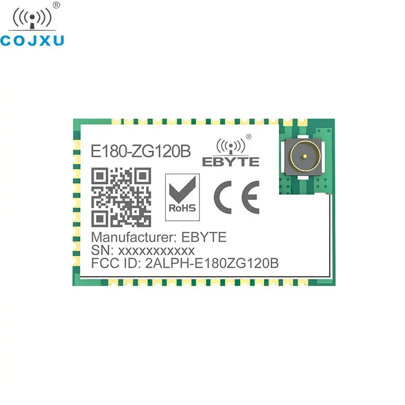 ZigBee 3.0 EFR32 SMD IoT Stamp Hole IPEX E180-ZG120B Wireless Transceiver Module Smart Home Networking Low power Transmitter