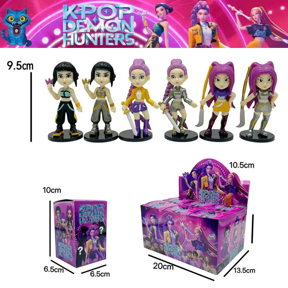 حار 9.5 سنتيمتر أنيمي KPop شيطان هنتر دمية لعبة من الفينيل رومي ميرا زوي شخصية قناع الفينيل صندوق أعمى هدايا عيد ميلاد حلية اللعب