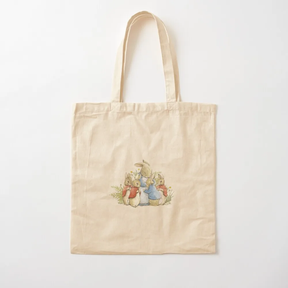 Peter Rabbit and his family Tote Bag