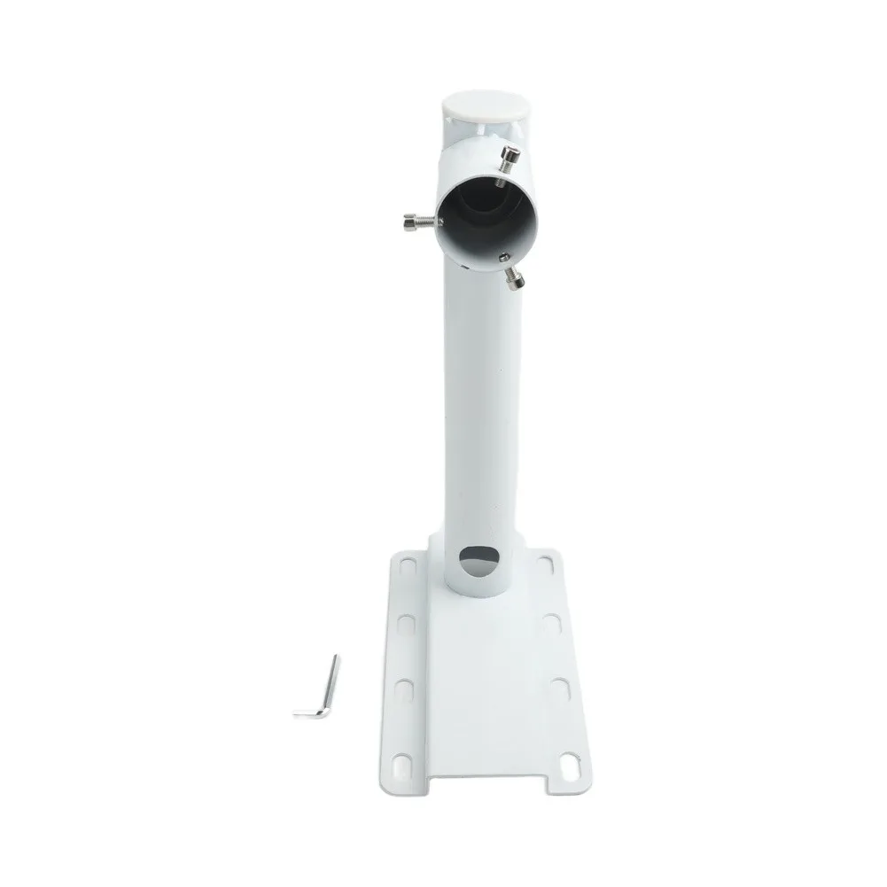 For Outdoor Pole Camera Mount Bracket 35cm Extended Arm Metal Stent for Cement Pillar Wall Horizontal Installation