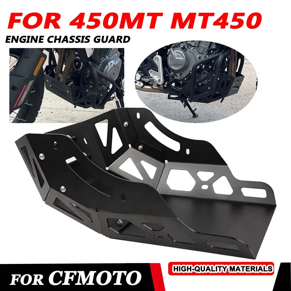 Motorcycle Under Engine Protection Cover Skid Plate Bash Belly Pan Sump Protector For CFMOTO CF MOTO 450MT MT450 450 MT 2024