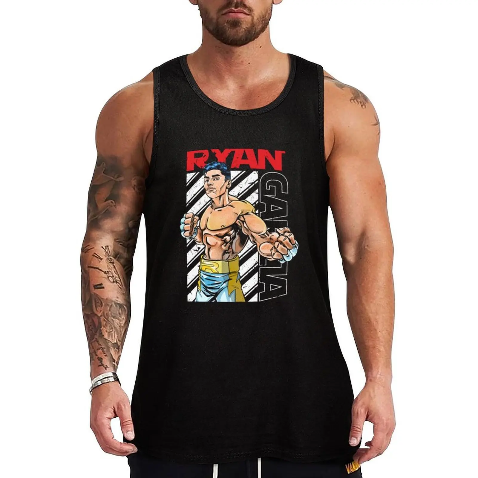 

RYAN GARCIA Tank Top anime Sports shirt man vests for men Men's clothing brands