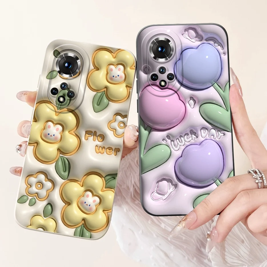 For Huawei Honor 50 Case NTH-NX9 Luxury Candy Painted Cover Shockproof Soft TPU Phone Cases For Honor 50 Pro Honor50 Lite Fundas