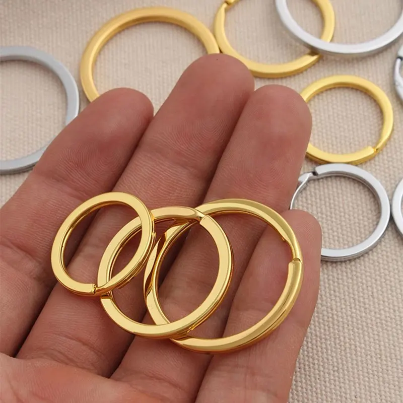 

100pcs 25mm 28mm 30mm Keyring Split Ring Key Ring For Key Chain Keychain Diy Jewelry Making Sleutelhanger Key Rings Wholesale