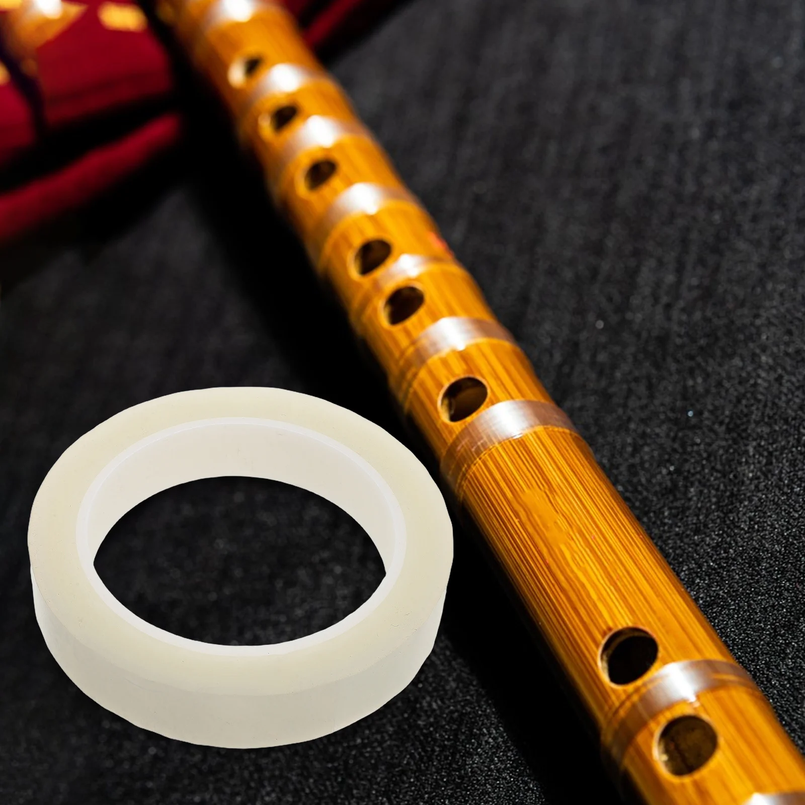

66M Transparent Dizi Flute Film Bamboo Flute Membrane Self Adhesive Ultra Thin Improve Music Practice for Beginners
