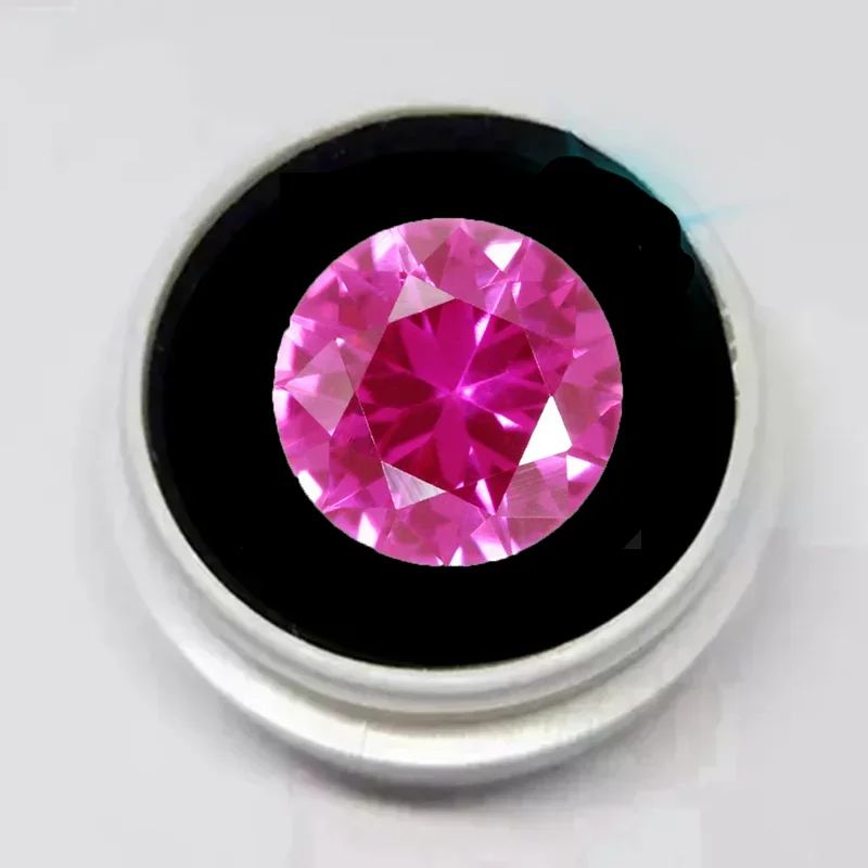 

Pretty Pink Ruby Natural Mined Round Cut 15.0mm 9.0ct VVS Loose Gemstone for Jewelry Making DIY Material Pass UV Tested Ruby