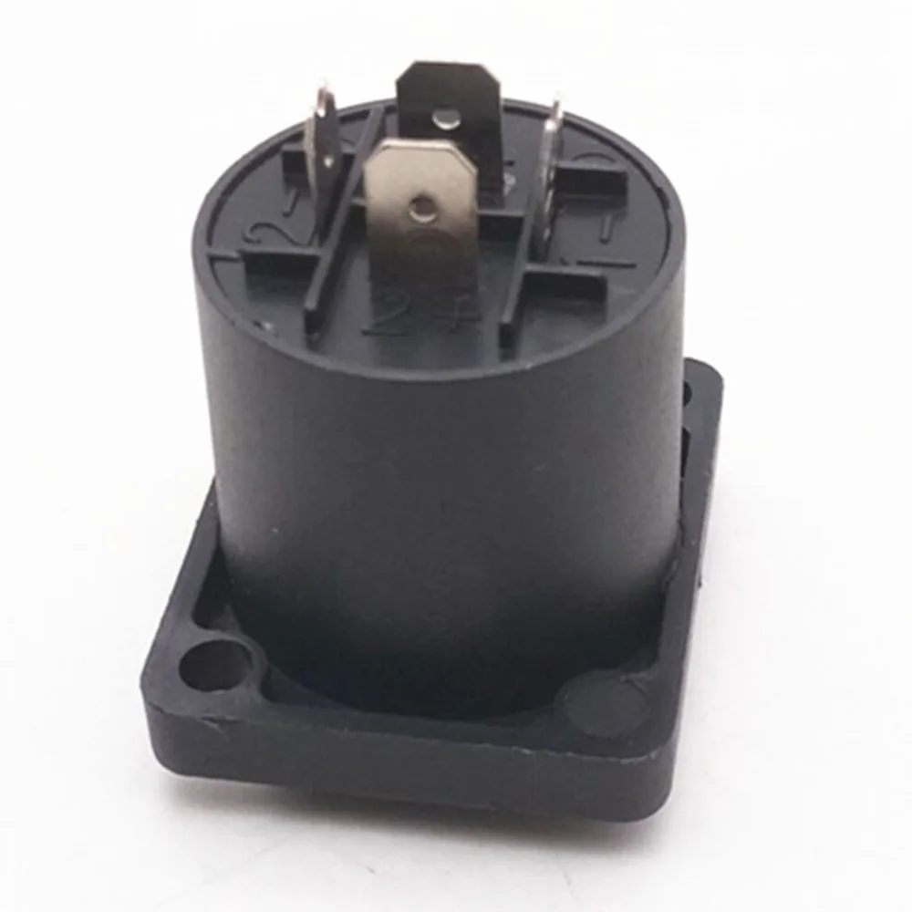 5pcs/lot 4 Pin Speakon Female Jack Socket Connector Audio Loudspeaker Amplifier Converter for PA Amplifier Cable