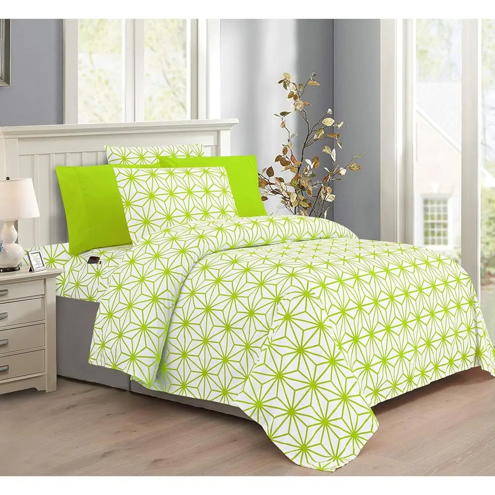 

Luxury Sot Bed Sheets Cube - 1500 Premium Hotel Quality Microiber SotnWrinkle and ade Resistant (6-Piece) Bedding Set, Queen, Li