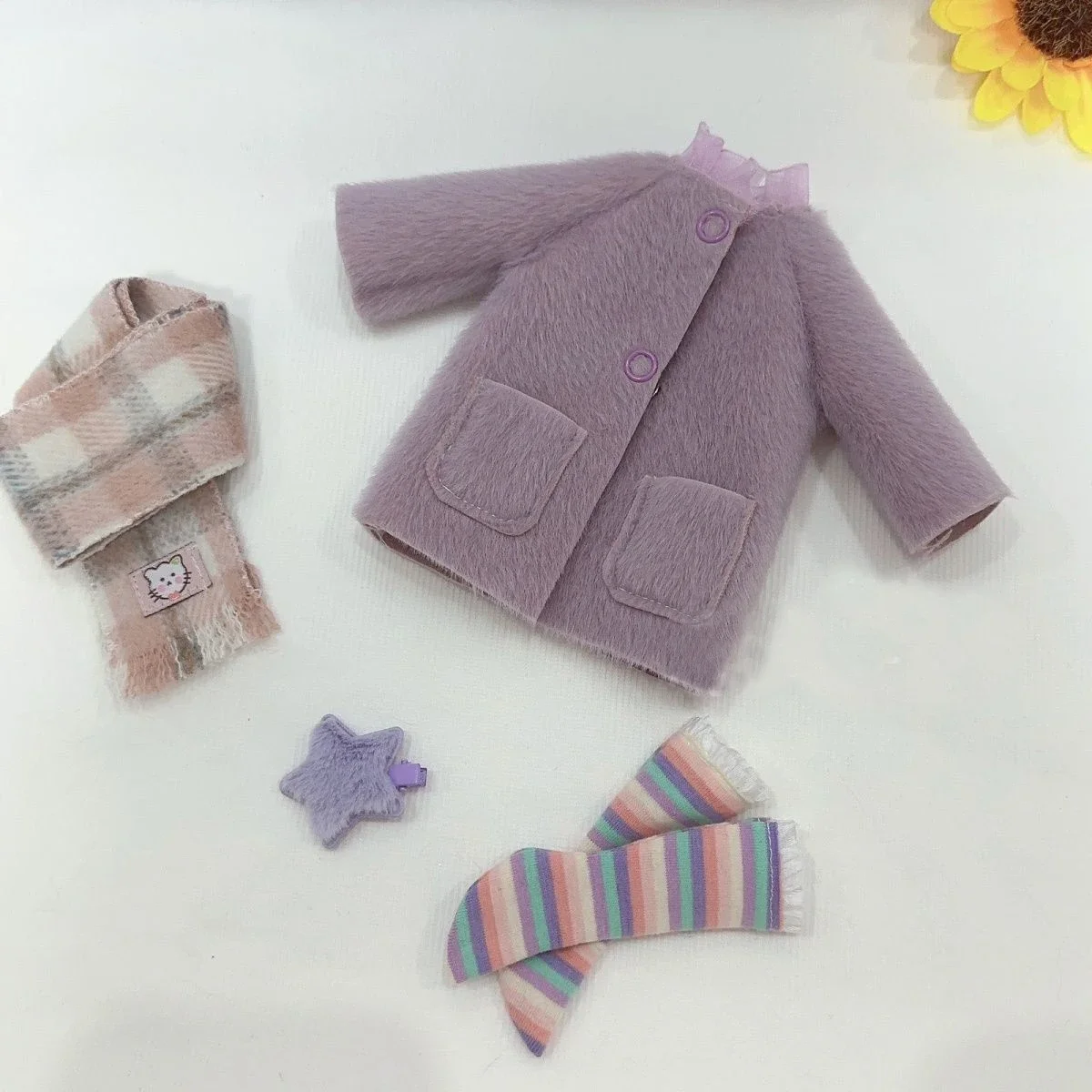 Conjunto de ropa para muñeca de 26-30cm para muñeca Bjd 1/6, abrigo de invierno, traje Diy, juguete para niña, vestido, casa de juegos, regalo, accesorios para muñecas, sin muñeca