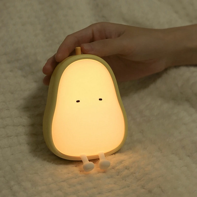 Veilleuse LED en forme de formage, lampe de nuit en silicone, aste par USB, décoration de chambre d'enfant, lampe de bureau mignonne