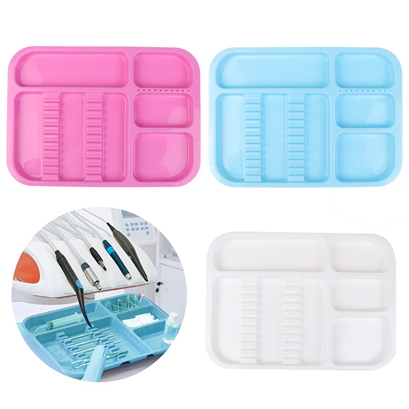 

For Medical Tattoo Dentistry Tools 1Pcs Plastic Dental Instrument Tray Separate Tray Autoclavable Plastic Divided Split Trays