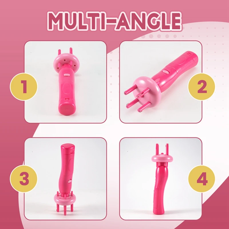 A01V-mulheres portátil elétrico automático diy ferramenta de penteado trança máquina tecer cabelo rolo torção trança dispositivo kit