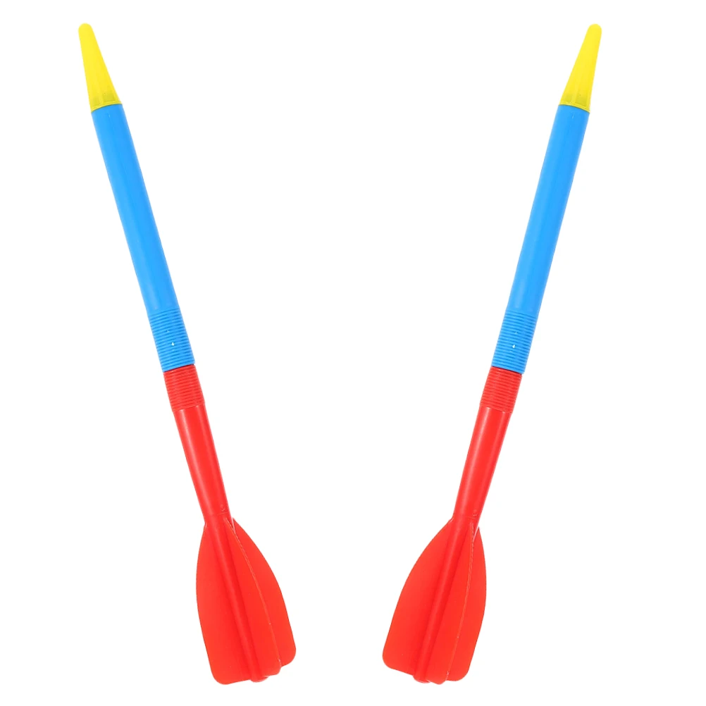

2pcs Plastic Soft Training Equipment Reusable School Prop Lightweight Javelin For Kids Adults Durable Safe Flexible