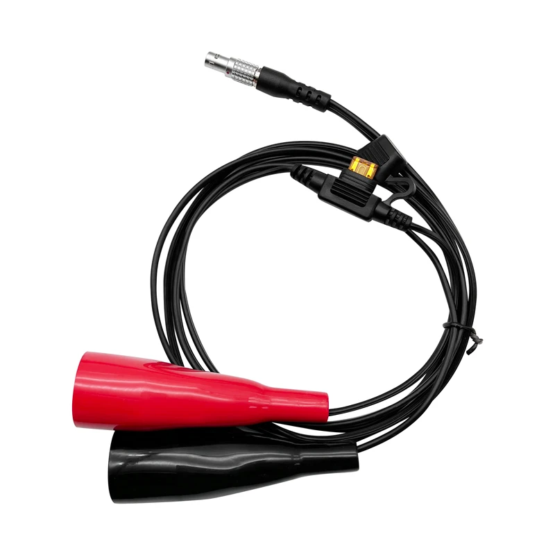 565854 Power Cable For Leica Total Stations 5pin 0B Size With Heavy Duty Alligator Clips Wired Cable