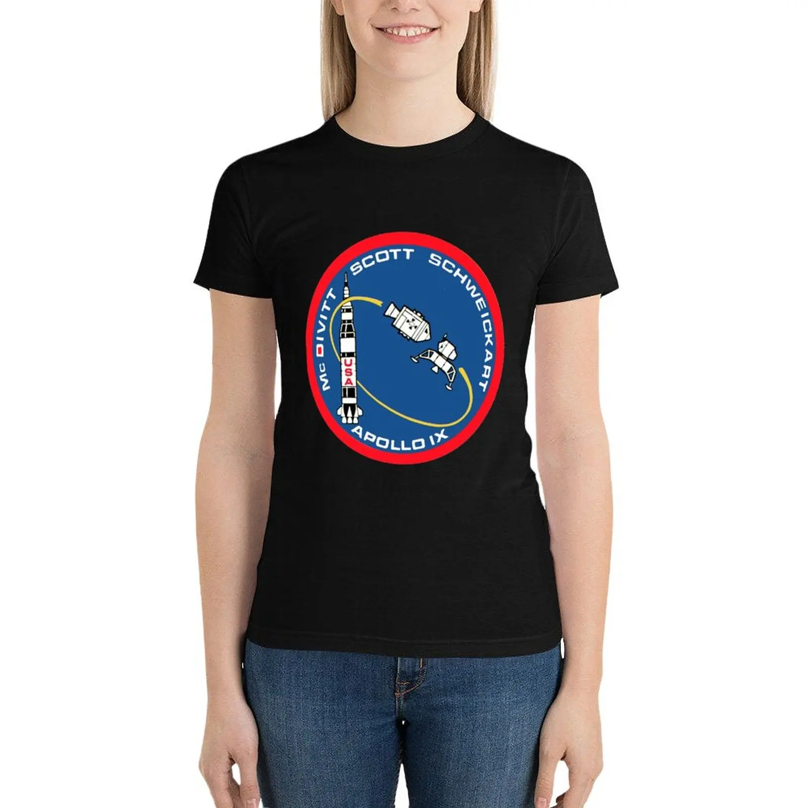 

Apollo 9 Mission Logo T-Shirt oversized tees cute t-shirts for Women