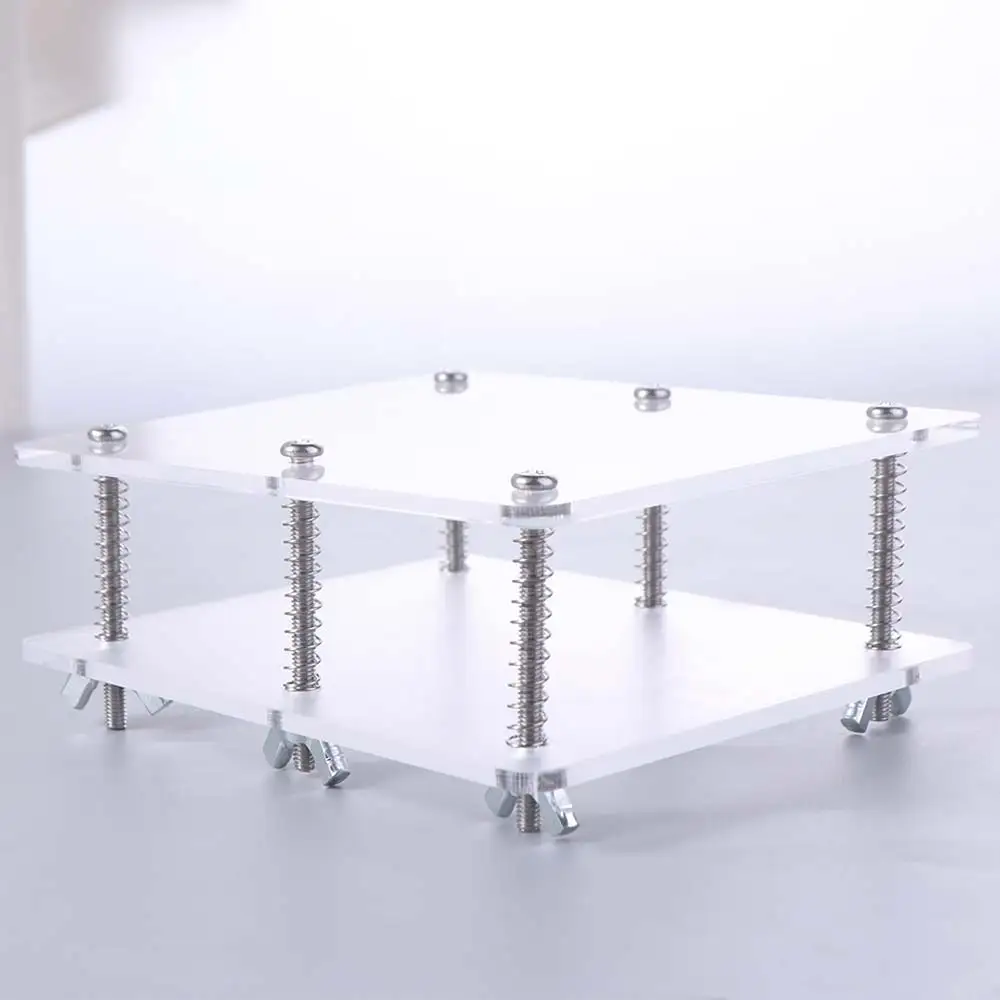 Flatten Tool Card Press Tool Transparent Stainless Steel Card Correcting Device Acrylic Repairing Device Card Bending Corrector