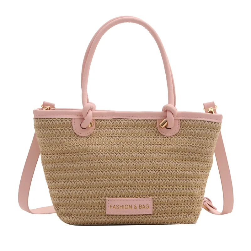 حقائب يد نسائية جديدة على الموضة لعام 2025 تناسب العمل والتنقل عبر الجسم حقيبة منسوجة حقيبة من الخيزران حقيبة دلو