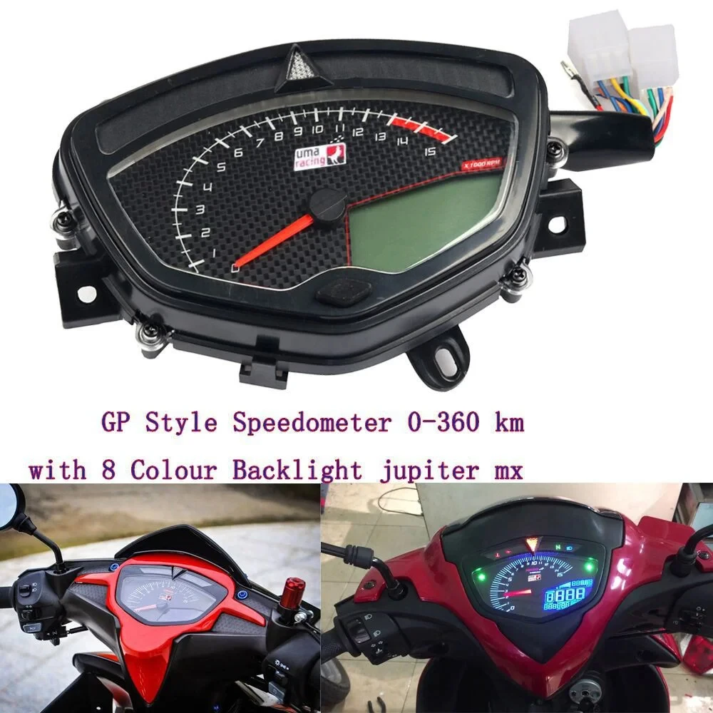 For Yamaha 135 LC V1/ Jupiter MX Sniper Motorcycle Tachometer Digital Odometer Speedometer Meter Gauge Uma Racing