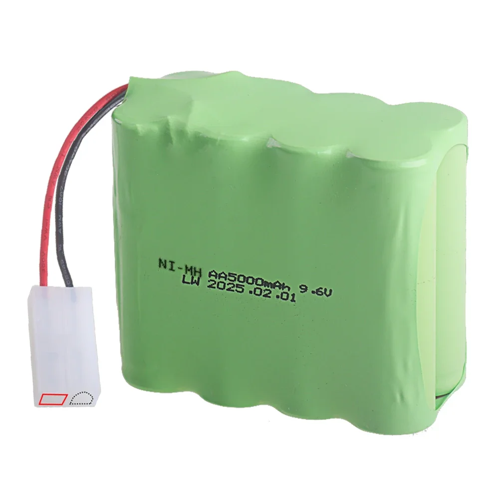 Brand New (Tamiya Plug) 5000mah 9.6V AA Ni-MH Battery with 9.6V Charger For Rc toys Cars Trucks Tanks Trains Robots Boats Parts