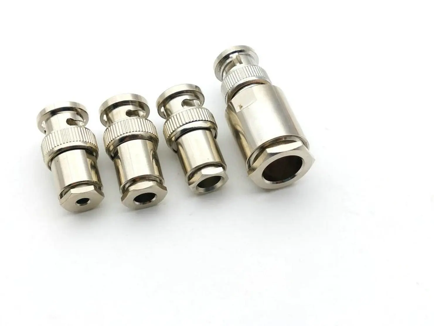 10pcs 50ohm BNC CONNECTOR COPPER BNC Clamp Plug adap[ter for RG 316 RG58 RG59 RG6 RG8 coaxial cable