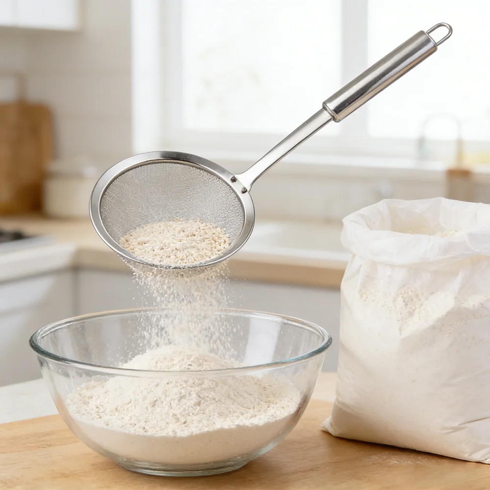 Stainless Steel Fine Mesh Colander Strainer Filter Sieve Egg Juice Tea Coffee Vegetables Filtering Kitchen Cooking Accessories