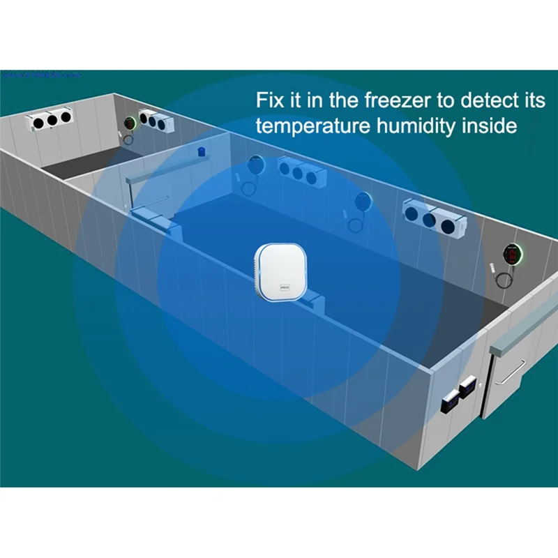 A86G-Tuya Zigbee Temperature And Humidity Sensor Alarm With LED Display Screen For Seedling Fermentation Animal Breeding EU Plug